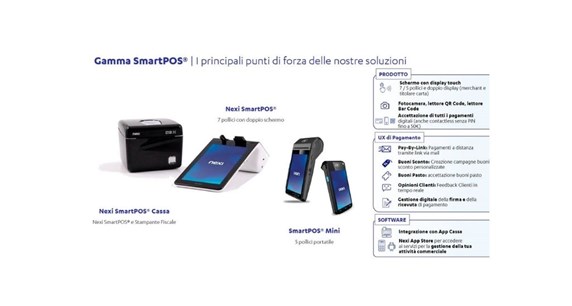 Linea SmartPOS di NEXI: Il POS innovativo per accettare pagamenti fisi